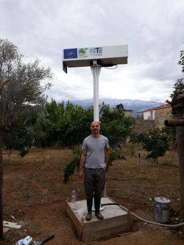 installation LIDAR device Sparti Peloponnese