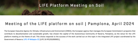 Soil Platform Meeting, EU soils, Pablona, Networking